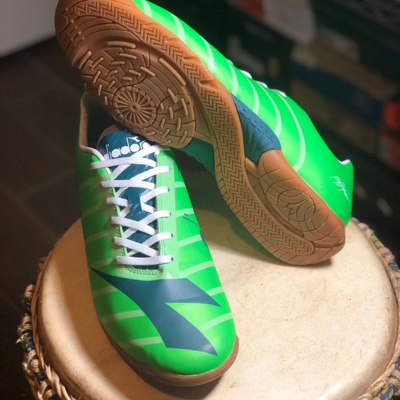 Diadora RB2003 R ID Soccer Green Fluo/Atl Sz 12.5 - Picture 7 of 9